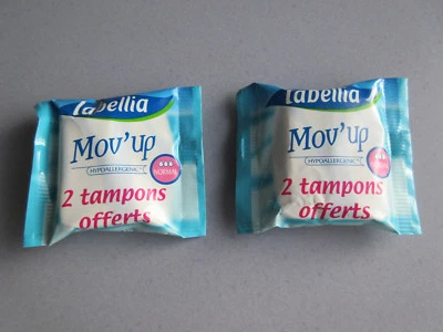 COLLECTION : LOT 4 SACHETS TAMPONS MOV' UP  LABELLIA ET NETT NEUF - Photo 1/4