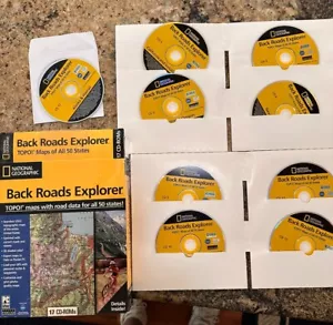 National Geographic Back Roads Explorer 17 CD-ROM PC Topographic Maps 50 States - Picture 1 of 1