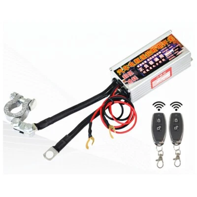 2Pcs Wireless Remote Car Battery Isolator Disconnect Cut Off Kill Switch 200A - Image 1 of 4