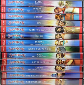 Superbook SEASON 2 Animation Stories Bible Heroes Trust Gods Way 13 NEW DVDs Kid - Picture 1 of 12