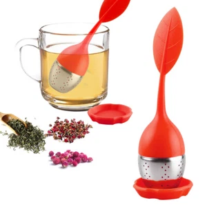 Food-grade Silicone Tea Strainer Herbal Spice Infuser Tea Filter Stainless Steel - Picture 1 of 7