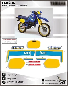 Adesivi XT 600 Z TENERE 1VJ 1986-1987 grafiche/stickers/decal - Imagen 1 de 1