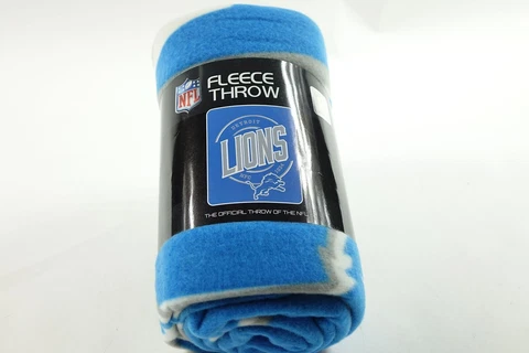 DETROIT LIONS BLANKET FLEECE THROW CAMPAIGN SERIES NWT NFL Cover