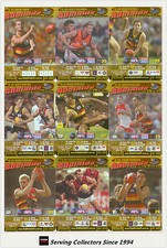 2003 AFL Teamcoach Trading Card Gold Team Set Adelaide (10)