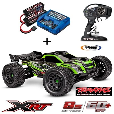 TRAXXAS #TRX78086-4GRN XRT 4x4 VXL 1/7+2 Lipos Traxxas 6700mAh 4S+Duo Lipo Lader - Bild 1 von 4