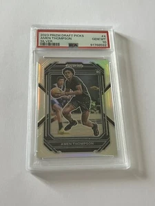 2023 PRIZM DRAFT PICKS AMEN THOMPSON SILVER PSA 10 - Bild 1 von 1