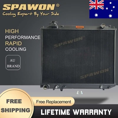 3Row SPAWON Black Radiator For Mazda Bravo BT50 B2500 Ford Courier 1996-2011 AT - image 1 of 4