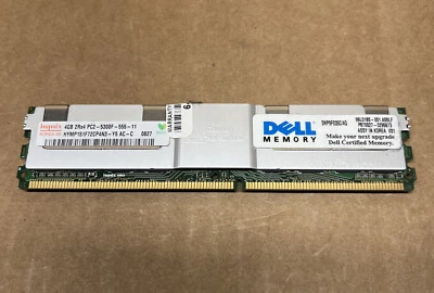 4GB Hynix HYMP151F72CP4N3-Y5 Fully Buffered PC2-5300 2Rx4 TESTED 99L0180-001.A00 - Image 1 of 4