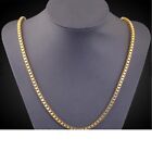 Solid 18k Yellow Gold Filled Tarnish-resist 18 Inch 2 Mm Wide Box Chain Necklace