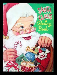Unused - Santa Claus Coloring Book, Queen Holden 1950s - Picture 1 of 2