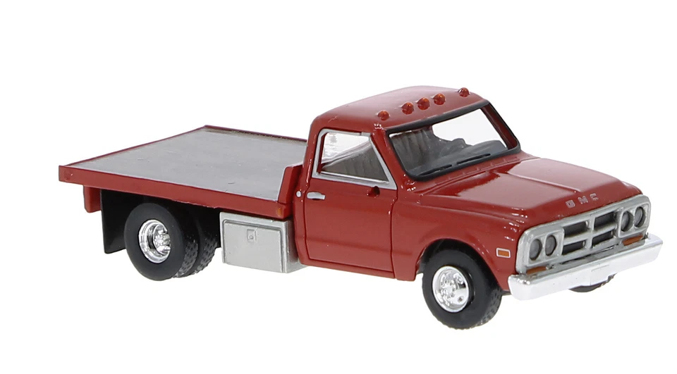 BREKINA 19670 GMC Sierra Grande Piattaforma, Rosso, 1968, H0, Nuovo 2025 - Immagine 1 di 1