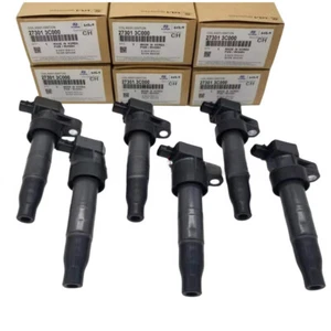 6PC Genuine Ignition Coil For 2006-2015 Hyundai Kia 3.3L 3.5L 3.8L 27301-3C000 - Picture 1 of 10
