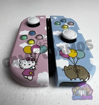 Sanrio Hello Kitty & Pusheen - Custom Joycons for the Nintendo Switch - Image 1 of 4
