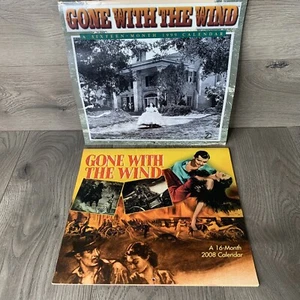 2008 & 1999 Gone with the Wind Movie 16-month Calendar - Clean - Not Written In - Picture 1 of 8