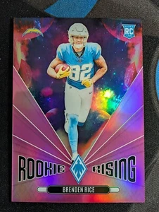 2024 Panini Phoenix - Rookie Rising Brenden Rice Pink Holo /80 Card (RC) - Picture 1 of 2