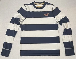Men's Extra Large Hollister Striped Long-sleeve Pull-over Crew-neck (14) - Picture 1 of 7