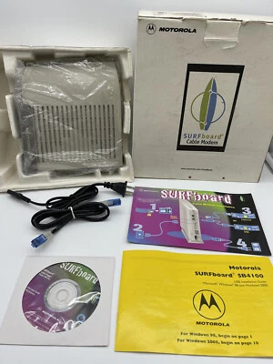 Motorola SURFboard SB4100 Cable Modem 38 Mbps Complete in Box Brand NEW - Image 1 of 4