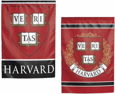 Harvard Crimson 2 SIDED GARDEN FLAG 12"X18" Yard  BANNER OUTDOOR RATED USA MADE Cover