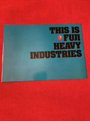 FOLLETO ORIGINAL VINTAGE THIS IS FUJI HEAVY INDUSTRIES SUBARU azul Foto 1 de 4