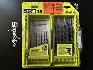 Juego de brocas giratorias de vástago hexagonal de óxido negro Ryobi (25 piezas) A972502 - Imagen 1 de 5
