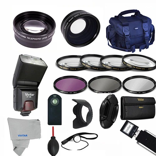 Professional Flash / Lens / Accessory Kit for SONY ALPHA A5000 A5100 A6000 A6300 - Image 1 of 4