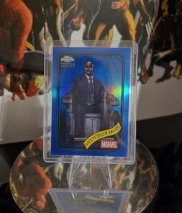 2025 Topps Chrome Marvel Professor X Blue Refractor Numbered 227/299 - Picture 1 of 2