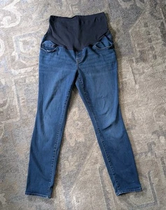 Gap Maternity Pants Size 12 Skinny Blue Soft Denim Inseam 27" Pregnancy  - Picture 1 of 5