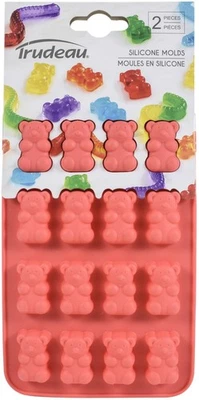 2 Pack - Trudeau Silicone Chocolate Mold 2/Pkg-Gummy Bears - 09119229 - Image 1 of 4