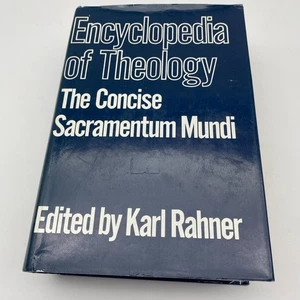 Encyclopedia of Theology: The Concise Sacramentum Mundi Karl Rahner 1975 HC - Picture 1 of 22