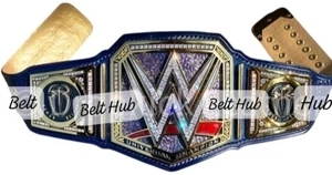 universal Championship wrestling replica title belt adult size Blue 6mm zinc - Picture 1 of 1