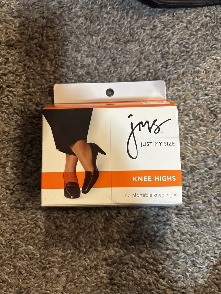 JMS Just My Size hasta la rodilla cómoda banda para piernas punta reforzada negra 1 talla 4 par Foto 1 de 4