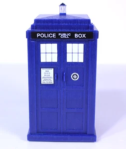 Doctor Who Police Call Box Mini Tardis w Wheels Runs n Spins **See Description - Picture 1 of 9