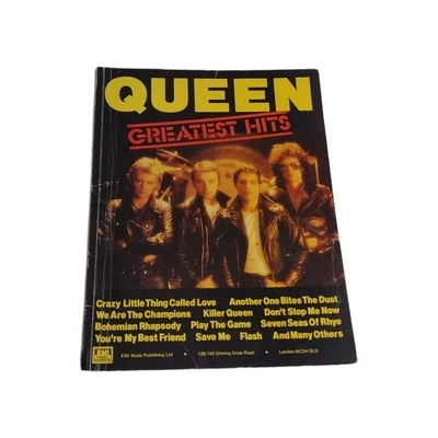 Queen Sheet Music Greatest Hits Rare 70s Rock Music Merchandise Vintage UK — 第 1/4 张图片