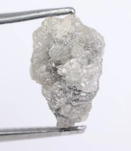 Diamante crudo natural sin cortar gris de 1,97 quilates para joyería artesanal única - Imagen 1 de 6