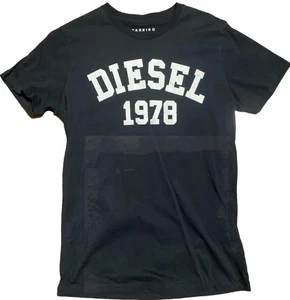 Vintage Diesel Shirt Mens Medium Black Crew Neck Casual Adults Diesel 1978 Logo - Picture 1 of 10