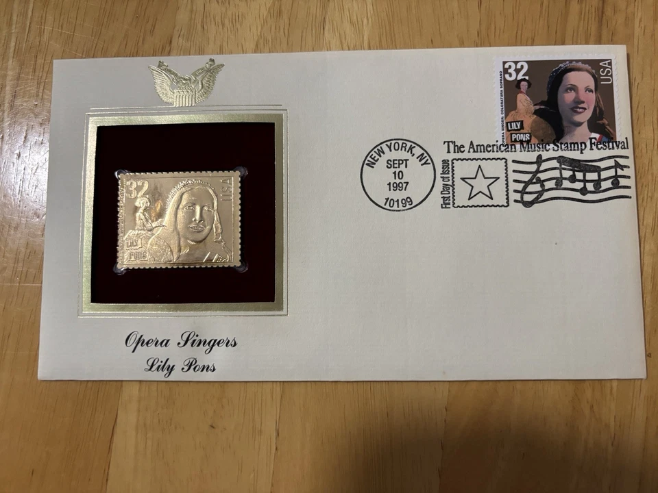 First Day Cover - Golden Replica Lily Ponds 32c - Image 1 of 3