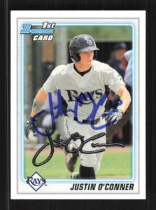 Justin O'Conner 2010 Bowman Draft Picks & Prospects Auto Tampa Bay Rays #BDPP69 - Picture 1 of 2