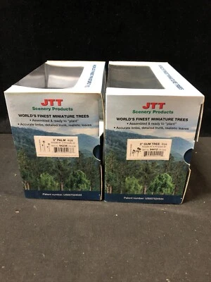 Jtt Scenery Products 3” Palm #94238 & 3” Gum Tree #94412 - Image 1 of 4