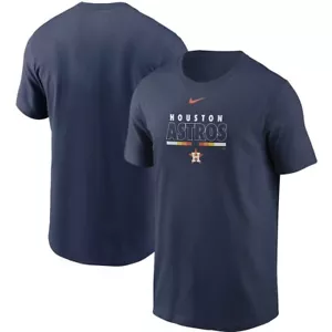 Camiseta Houston Astros Para Hombre Nike Wordmark Color Bar Mangas Cortas - 3XL - Nueva con Etiquetas - Imagen 1 de 4