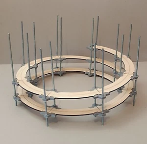 WOOD - HELICAL RAMP - Spur N - Fleischmann - R1 / R2 - 192 mm / 225,6 mm - Foto 1 di 16