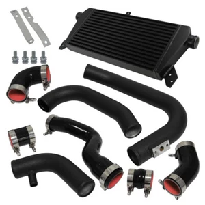 Front Mount Intercooler Pipe Kit for Audi A4 1.8T Turbo B6 Quattro 02-06 Black - Picture 1 of 10