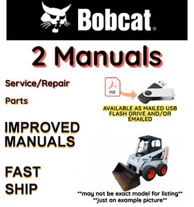 Bobcat 610 Loader Skid Steer Repair Service Manual & Parts Manual IMPROVED USB - Picture 1 of 19