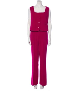 Christian Lacroix Set abbinato nuovo con etichette gamba larga avantgarde clericale Barbie rosa caldo L - Foto 1 di 13