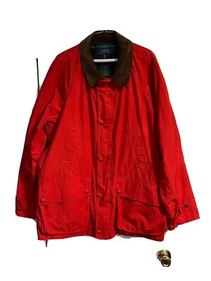 mens Ralph Lauren Polo Field Jacket Size 2XL Red. - Image 1 of 2