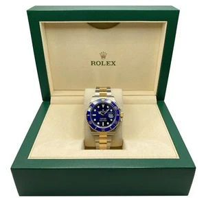 Rolex Submariner 41mm Steel 18k Yellow Gold Blue Dial Automatic Watch 126613LB - Picture 1 of 7