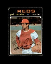 Pat Corrales Hand Signed 1971 Topps Cincinnati Reds Autographed