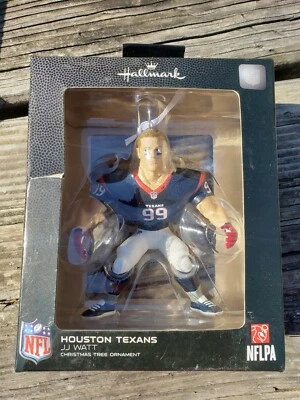 JJ WATT #99 Houston Texans Hallmark Christmas Tree Ornament NFLPA 2020 - Image 1 of 4