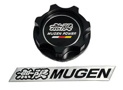 HONDA AND ACURA BLACK MUGEN CIVIC 96-00  EG6 CR-V TYPE-R  ENGINE OIL CAP JDM - Image 1 of 3