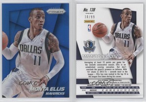 2014-15 Panini Prizm Blue Prizms /99 Monta Ellis #138