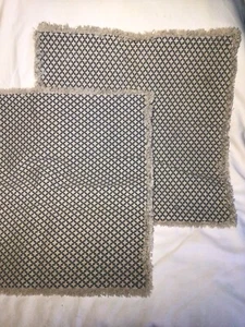 Juego de 2 fundas de almohada Saro Lifestyle beige/gris 20“����x20” - Imagen 1 de 4